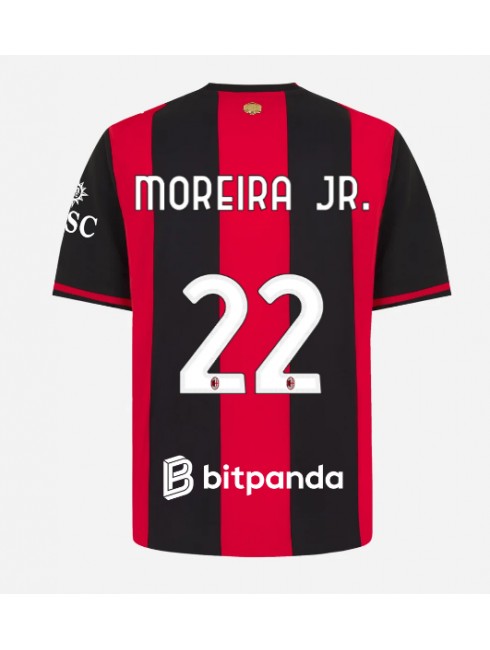 AC Milan Diego Moreira #22 Replika Hemmakläder 2026-27 Kortärmad AC Milan Diego Moreira #22 Replika Hemmakläder 2026-27 Kortärmad